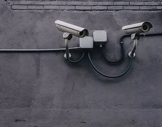 two cctv cameras