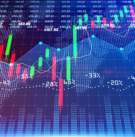 stock market bar chart